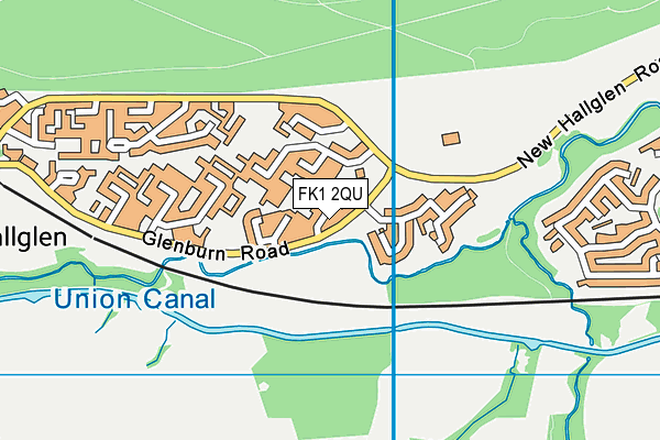 FK1 2QU map - OS VectorMap District (Ordnance Survey)
