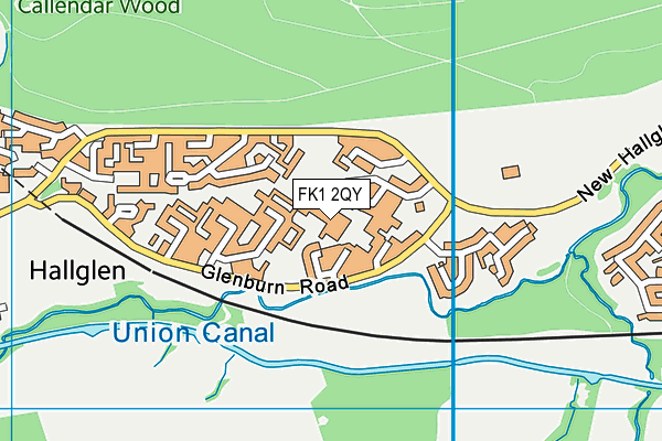 FK1 2QY map - OS VectorMap District (Ordnance Survey)