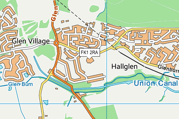 FK1 2RA map - OS VectorMap District (Ordnance Survey)