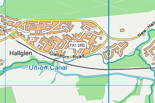 FK1 2RD map - OS VectorMap District (Ordnance Survey)