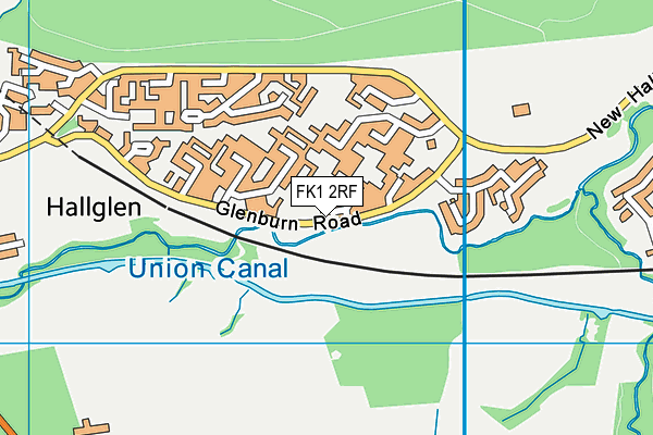 FK1 2RF map - OS VectorMap District (Ordnance Survey)