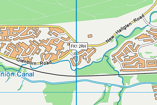 FK1 2RH map - OS VectorMap District (Ordnance Survey)