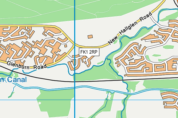 FK1 2RP map - OS VectorMap District (Ordnance Survey)