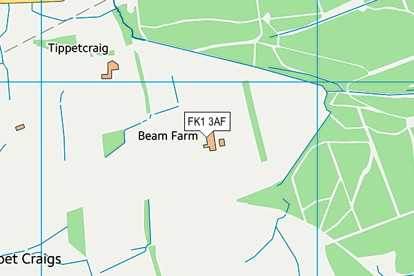 FK1 3AF map - OS VectorMap District (Ordnance Survey)