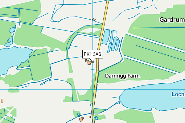 FK1 3AS map - OS VectorMap District (Ordnance Survey)