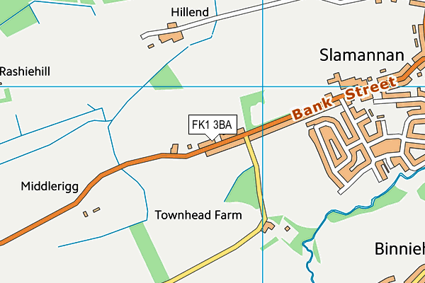 FK1 3BA map - OS VectorMap District (Ordnance Survey)