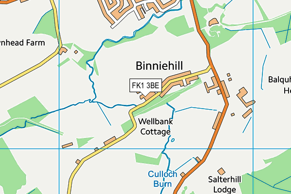 FK1 3BE map - OS VectorMap District (Ordnance Survey)