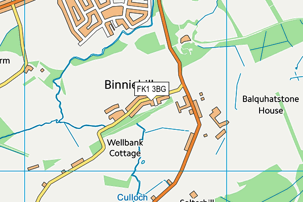 FK1 3BG map - OS VectorMap District (Ordnance Survey)