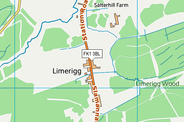 FK1 3BL map - OS VectorMap District (Ordnance Survey)