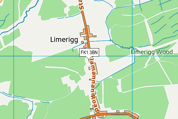 FK1 3BN map - OS VectorMap District (Ordnance Survey)