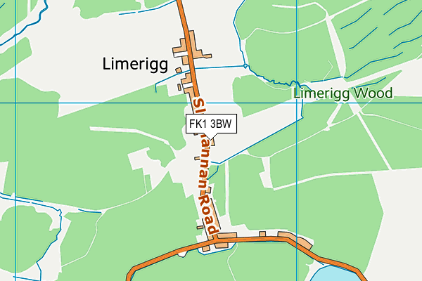 FK1 3BW map - OS VectorMap District (Ordnance Survey)