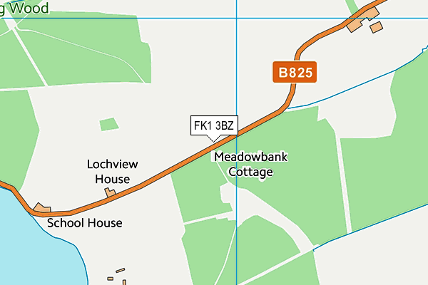 FK1 3BZ map - OS VectorMap District (Ordnance Survey)