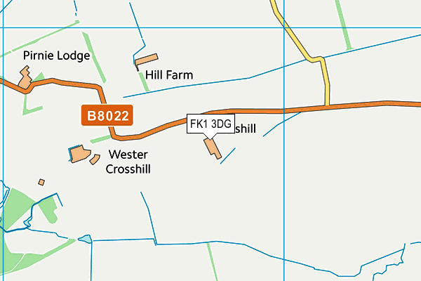 FK1 3DG map - OS VectorMap District (Ordnance Survey)