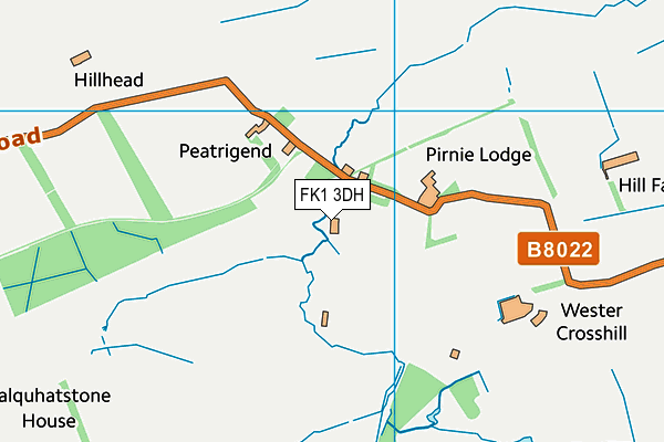 FK1 3DH map - OS VectorMap District (Ordnance Survey)