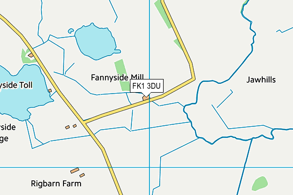 FK1 3DU map - OS VectorMap District (Ordnance Survey)