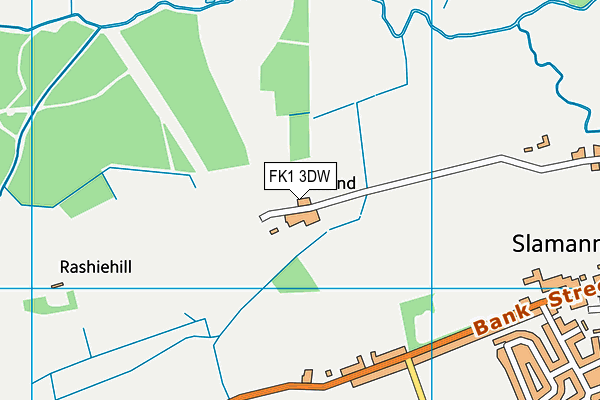 FK1 3DW map - OS VectorMap District (Ordnance Survey)