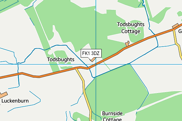 FK1 3DZ map - OS VectorMap District (Ordnance Survey)