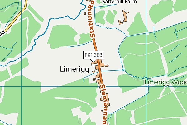 FK1 3EB map - OS VectorMap District (Ordnance Survey)