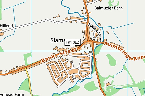 FK1 3EZ map - OS VectorMap District (Ordnance Survey)