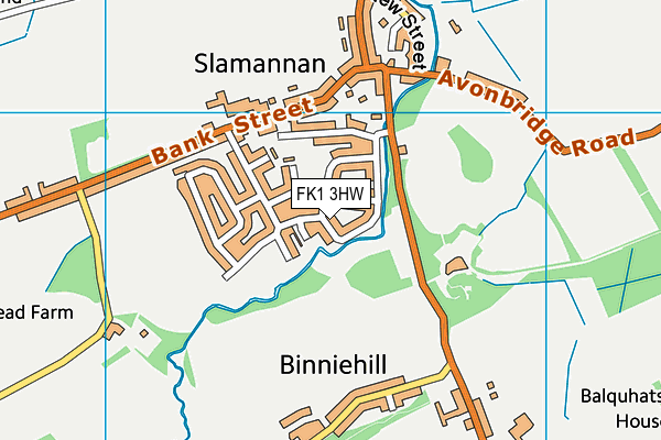 FK1 3HW map - OS VectorMap District (Ordnance Survey)