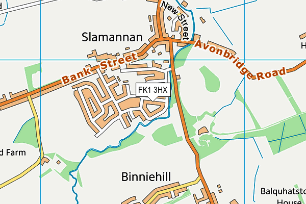 FK1 3HX map - OS VectorMap District (Ordnance Survey)