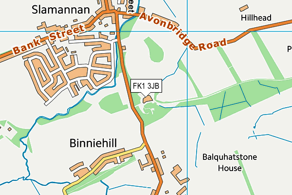 FK1 3JB map - OS VectorMap District (Ordnance Survey)