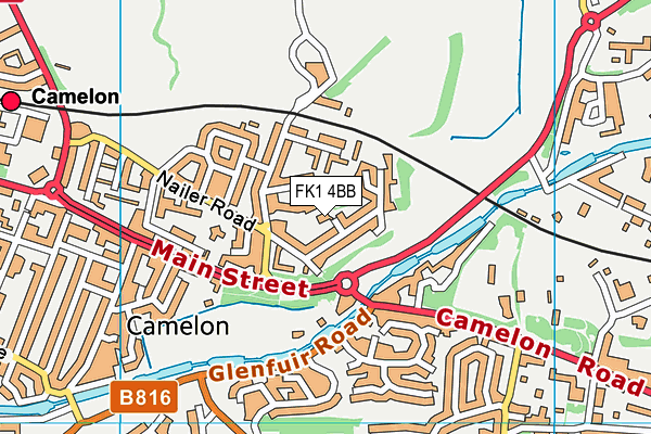 FK1 4BB map - OS VectorMap District (Ordnance Survey)