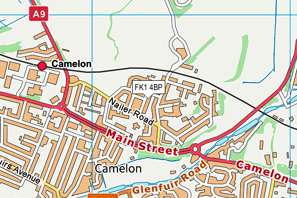 FK1 4BP map - OS VectorMap District (Ordnance Survey)