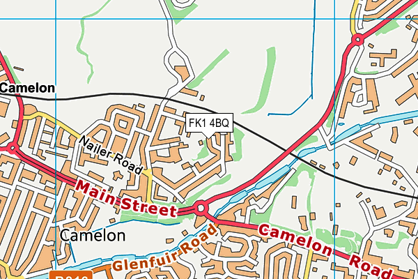 FK1 4BQ map - OS VectorMap District (Ordnance Survey)