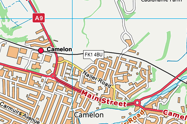 FK1 4BU map - OS VectorMap District (Ordnance Survey)