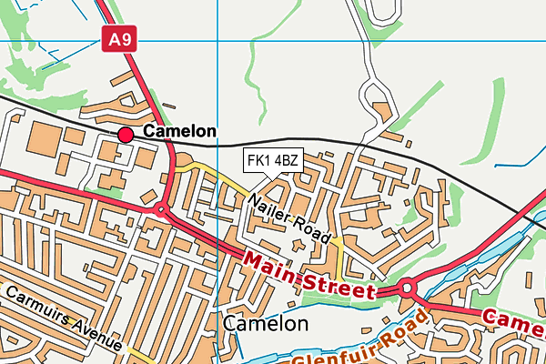 FK1 4BZ map - OS VectorMap District (Ordnance Survey)