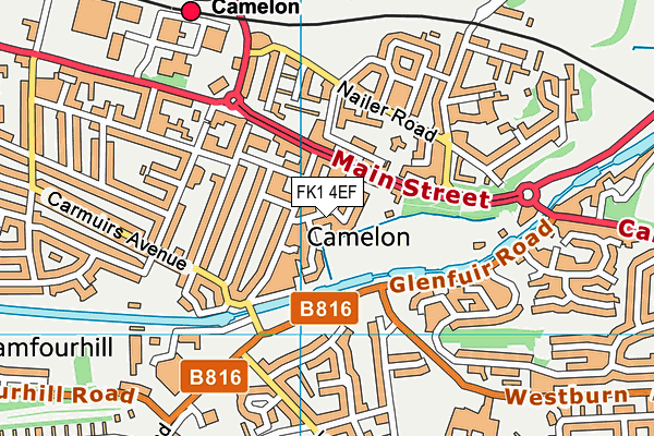 FK1 4EF map - OS VectorMap District (Ordnance Survey)