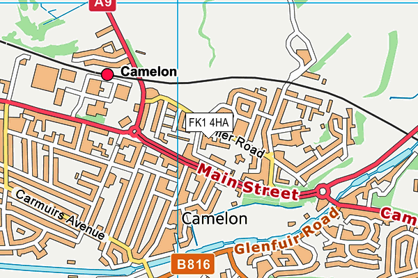 FK1 4HA map - OS VectorMap District (Ordnance Survey)