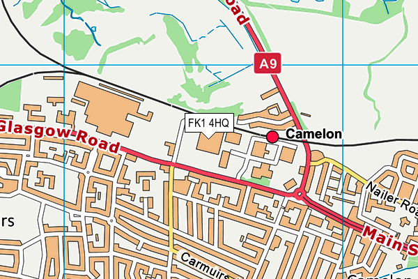 FK1 4HQ map - OS VectorMap District (Ordnance Survey)