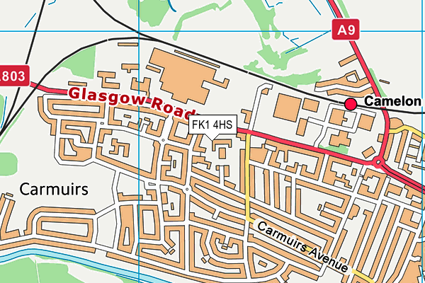 FK1 4HS map - OS VectorMap District (Ordnance Survey)