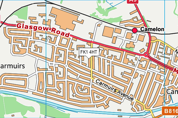 FK1 4HT map - OS VectorMap District (Ordnance Survey)