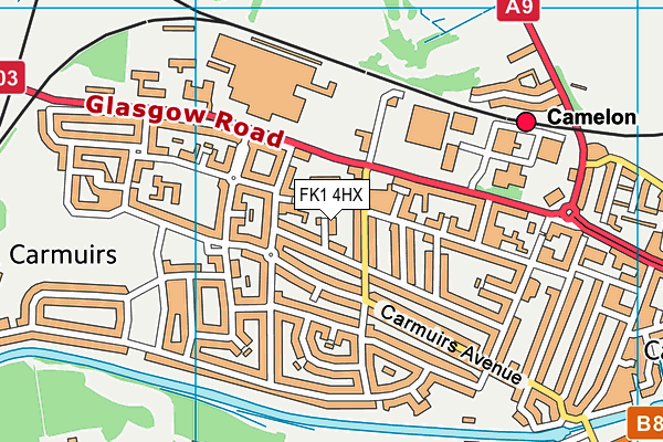 FK1 4HX map - OS VectorMap District (Ordnance Survey)