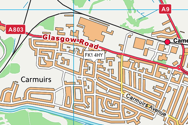 FK1 4HY map - OS VectorMap District (Ordnance Survey)