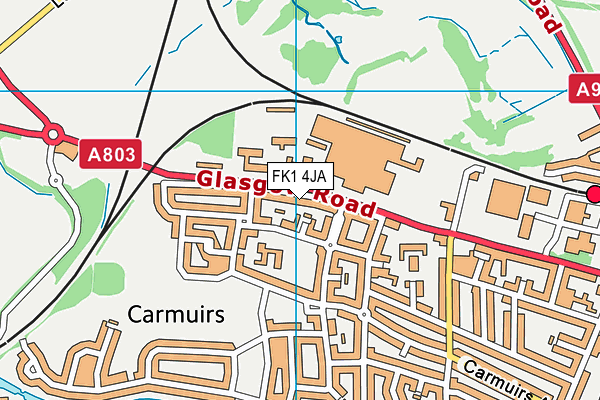 FK1 4JA map - OS VectorMap District (Ordnance Survey)