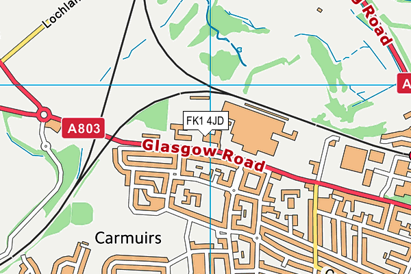 Map of DONNYS CARPETS (SCOTLAND) LTD at district scale