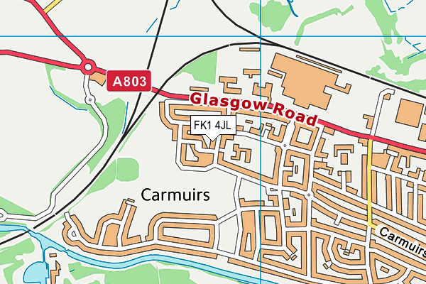 FK1 4JL map - OS VectorMap District (Ordnance Survey)