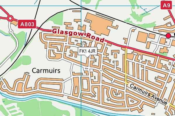 FK1 4JR map - OS VectorMap District (Ordnance Survey)