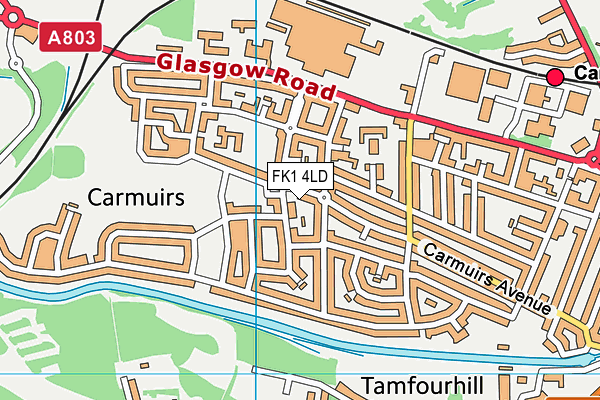 FK1 4LD map - OS VectorMap District (Ordnance Survey)