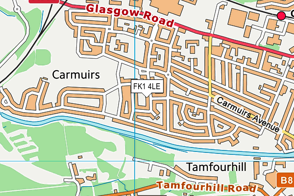 FK1 4LE map - OS VectorMap District (Ordnance Survey)