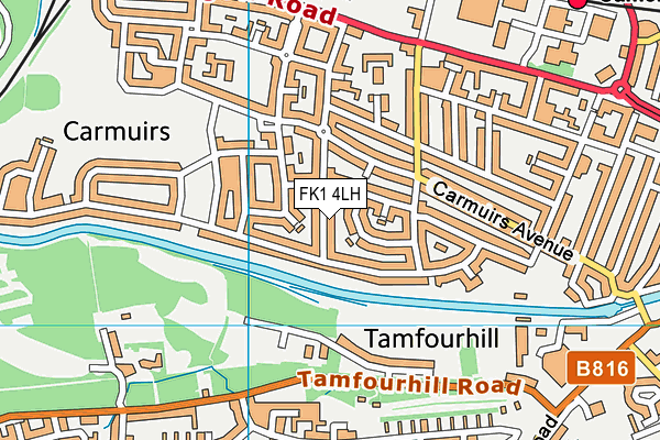 FK1 4LH map - OS VectorMap District (Ordnance Survey)