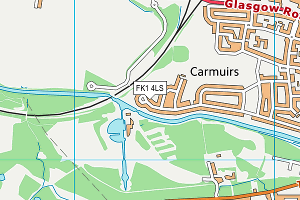 FK1 4LS map - OS VectorMap District (Ordnance Survey)