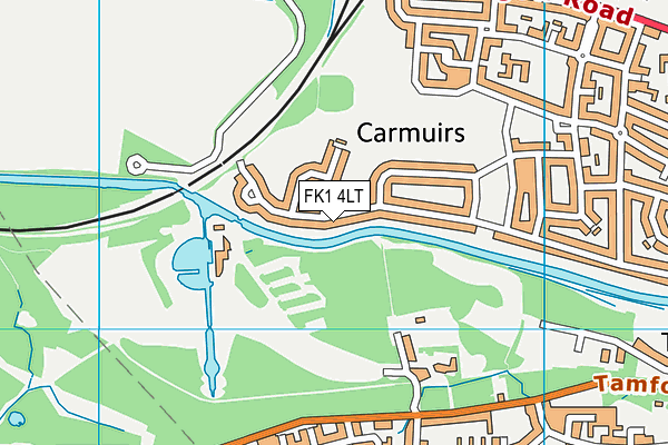 FK1 4LT map - OS VectorMap District (Ordnance Survey)