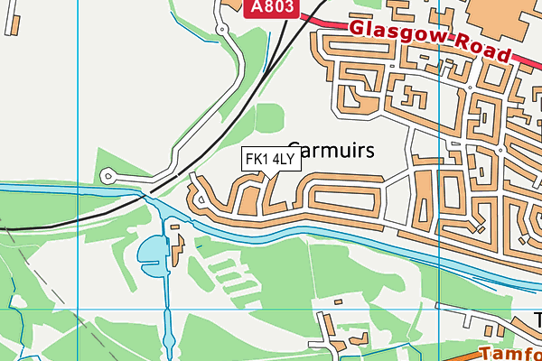 FK1 4LY map - OS VectorMap District (Ordnance Survey)