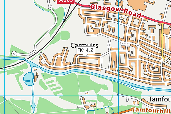 FK1 4LZ map - OS VectorMap District (Ordnance Survey)