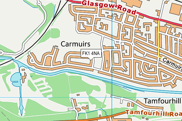 FK1 4NA map - OS VectorMap District (Ordnance Survey)